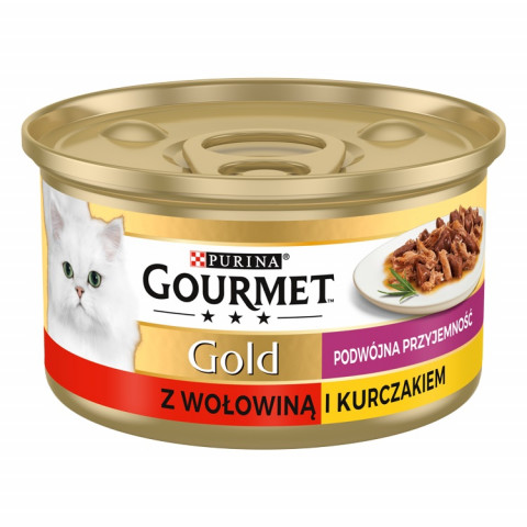 Gourmet Gold MIX SMAKÓW MIĘSNYCH - mokra karma dla kota - 24x85 g - Galeria zdjęcie 10