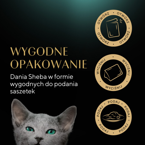 SHEBA Nature's Collection Drobiowe smaki w galarecie- Junior Kurczak/Łosoś - Mokra karma dla kota 40x85g - Galeria zdjęcie 12
