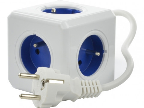 Allocacoc Przedłużacz PowerCube Extended 1.5 m Blue - Galeria zdjęcie 3