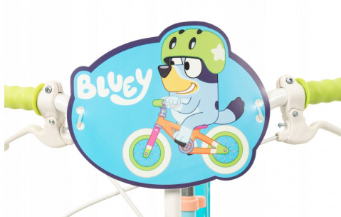 Rower dziecięcy TOIMSA Bluey 12" Błękitno-limonkowy - Galeria zdjęcie 13