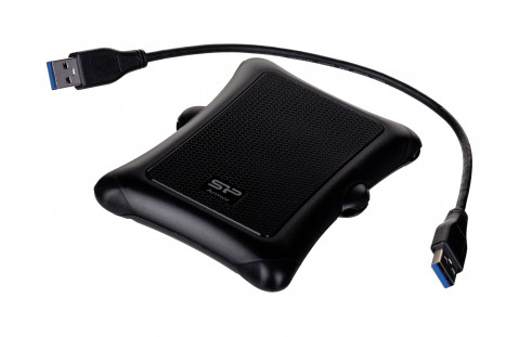 Dysk zewnętrzny HDD Silicon Power Armor A30 (1TB; 2.5"; USB 3.2; 5400 obr/min; Black; SP010TBPHDA30S3A) - Galeria zdjęcie 2