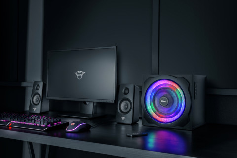 Zestaw głośników TRUST GXT 629 Tytan 2.1 RGB Black (22944) - Galeria zdjęcie 9