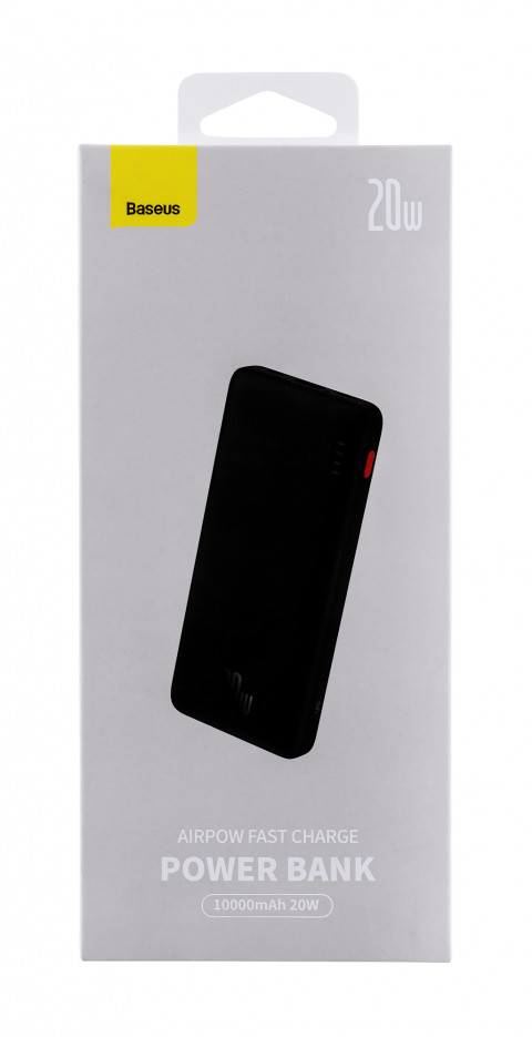 BASUES POWERBANK AIRPOW 10000MAH 20W (CZARNY) - Galeria zdjęcie 3