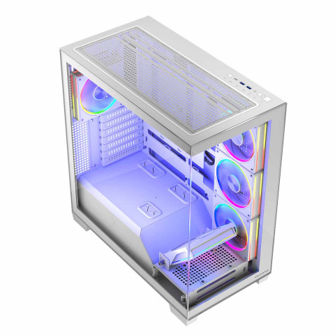 MODECOM OBUDOWA VOLCANO STELLAR ARGB MIDI 5F WHITE - Galeria zdjęcie 9