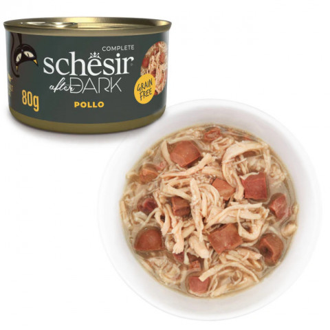 SCHESIR After dark Kurczak w rosole - mokra karma dla kota - 80g - Galeria zdjęcie 3