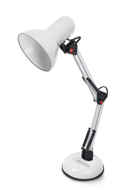 ESPERANZA LAMPKA BIURKOWA E27 AVIOR BIAŁA ELD112W - Galeria zdjęcie 2