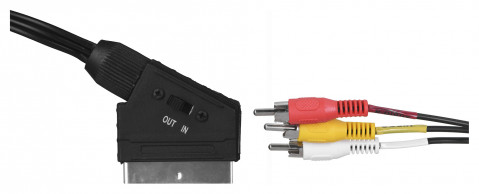SAVIO KABEL AUDIO/VIDEO SCART – 3XRCA 2M CL-133 - Galeria zdjęcie 6