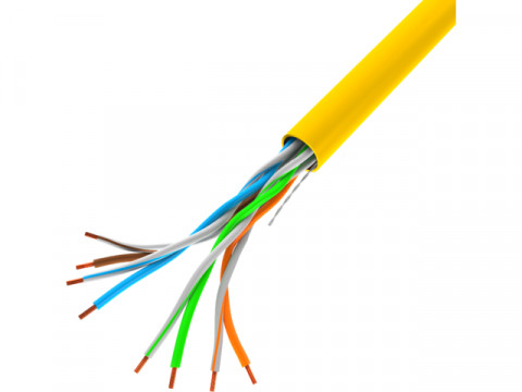 LANBERG KABEL UTP KAT.5E 305M DRUT CCA ŻÓŁTY - Galeria zdjęcie 2