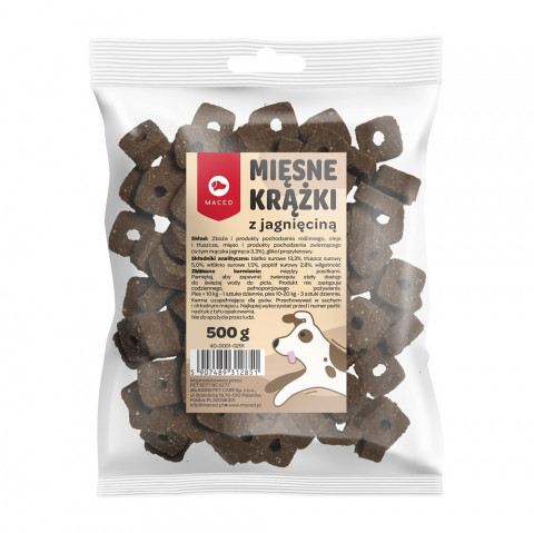 MACED Mięsne krążki z jagnięciną - przysmak dla psa - 500g - Galeria zdjęcie 1