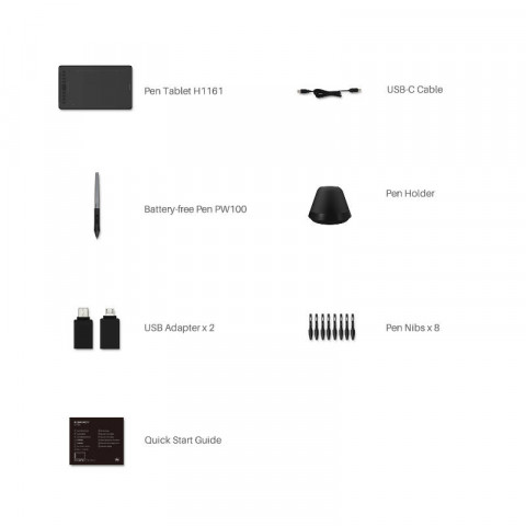 Tablet graficzny Huion H1161 - Galeria zdjęcie 2