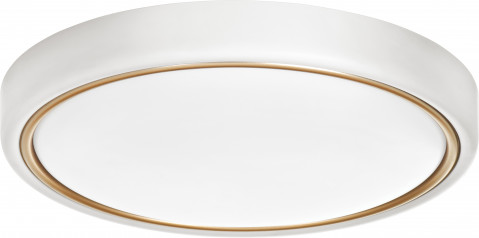Nowoczesny plafon sufitowy LED Activejet VERDI W/G Biało - Złoty 23W - Galeria zdjęcie 1
