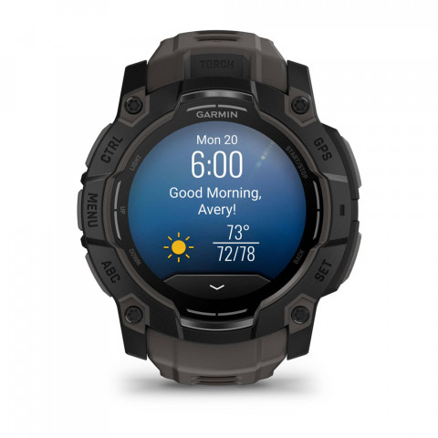 Zegarek Garmin Instinct 3 – 50 mm AMOLED Black met charcoal band - Galeria zdjęcie 10