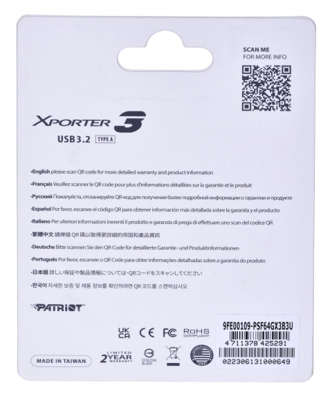 PARTIOT FLASHDRIVE Xporter 3 64GB Type A USB3.2 - Galeria zdjęcie 5