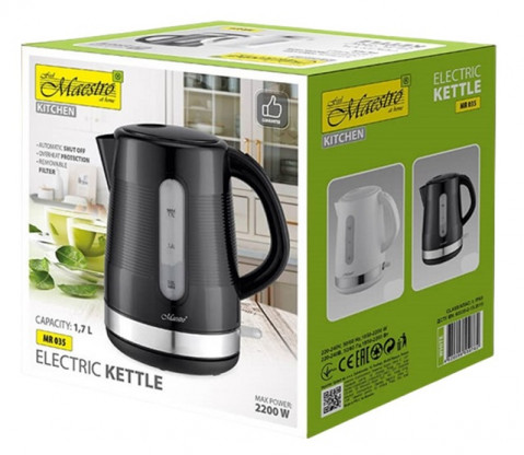 Czajnik elektryczny MAESTRO 1,7 l MR-035-BLACK - Galeria zdjęcie 3