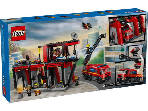 LEGO City 60414 Remiza strażacka z wozem strażackim - Galeria zdjęcie 2