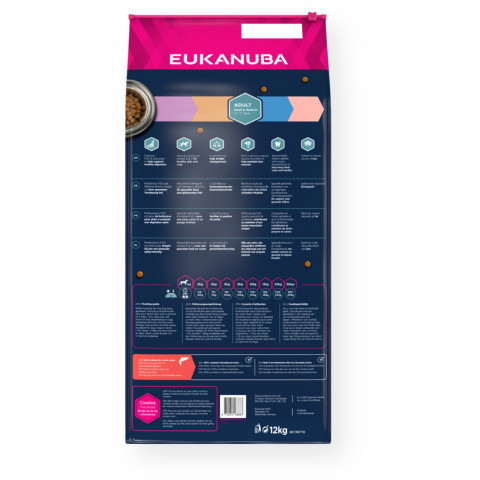 EUKANUBA Adult Small&Medium Łosoś - sucha karma dla psa - 12kg - Galeria zdjęcie 2