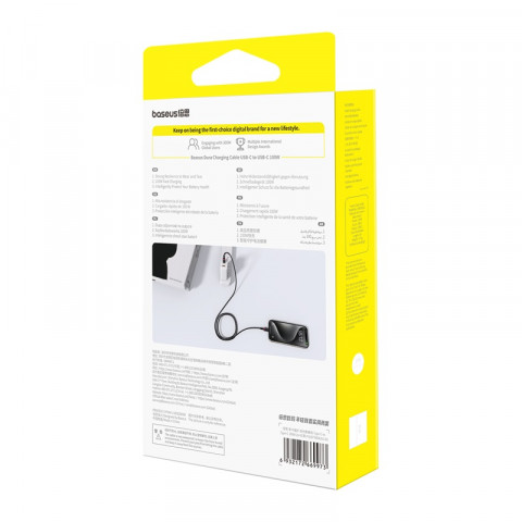 Kabel Baseus Dura Typ C-Typ C 100W 2m (czerwono-czarny) - Galeria zdjęcie 7