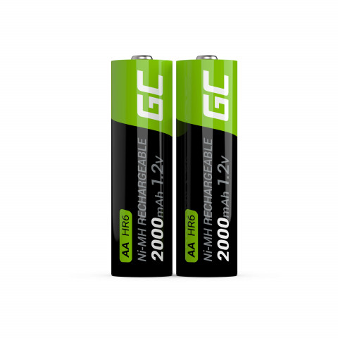 GREEN CELL AKUMULATORKI PALUSZKI 2X AA R6 2000MAH - Galeria zdjęcie 2
