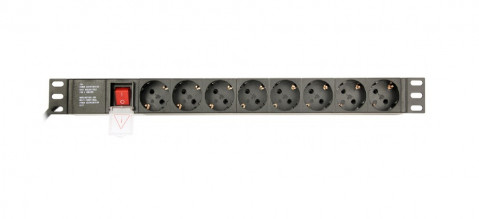 GEMBIRD LISTWA ZASILAJĄCA RACK 19" (PDU) 1U, 16A - Galeria zdjęcie 4