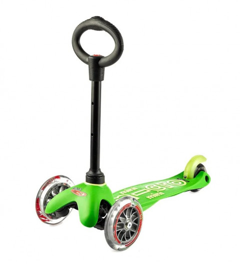 Micro Trójkołowa hulajnoga/jeździk Mini 3w1 Deluxe Green - Galeria zdjęcie 2