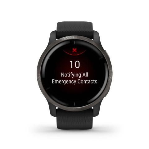 Zegarek Garmin Venu 2 (45 mm) Slate Stainless Steel Bezel / Black Case / Silicone Band - Galeria zdjęcie 26