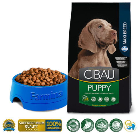 FARMINA Cibau Puppy Maxi - sucha karma dla szczeniąt - 12kg + 2kg - Galeria zdjęcie 2