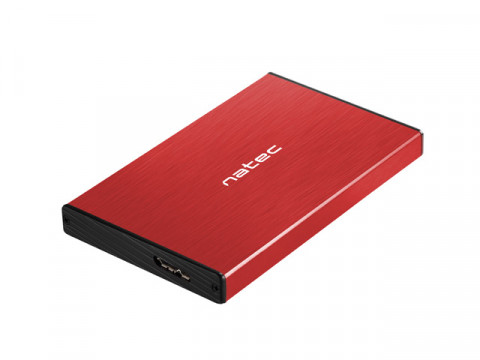 NATEC OBUDOWA HDD RHINO GO (USB 3.0, 2.5", CZERW.) - Galeria zdjęcie 2