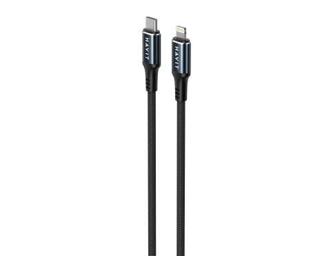 Kabel Havit USB-C - Lightning CB6311 (czarny) - Galeria zdjęcie 2