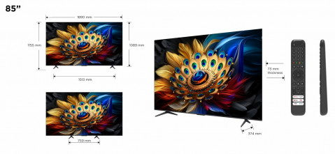 Telewizor TCL 85C655 QLED 85'' 4K Ultra HD Google TV Dolby Atmos DVB-T2 Czarny - Galeria zdjęcie 2