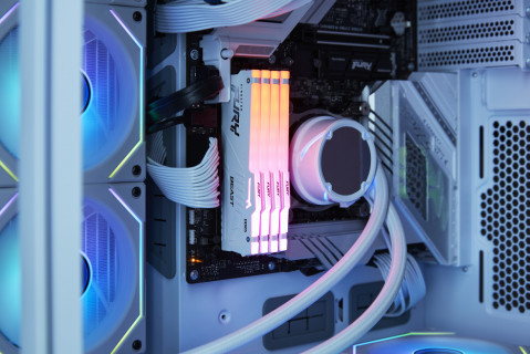 KINGSTON DDR5 32GB 6000MT/s CL36 DIMM (Kit of 2) FURY Beast White RGB EXPO - Galeria zdjęcie 7