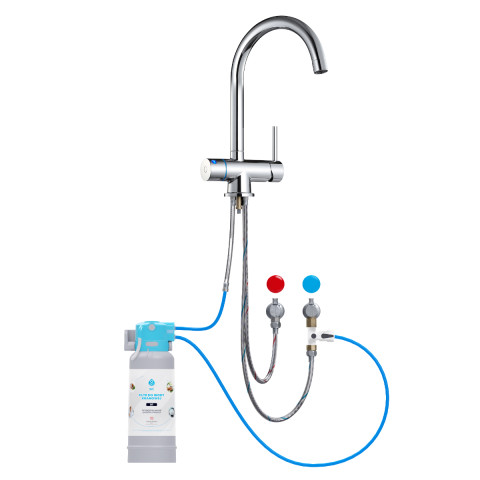System filtrujący wodę kranową Dafi Flow Comfort D-1 z baterią trójdrożną VITO (chrom) - Galeria zdjęcie 1