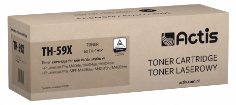 Actis TH-59X Toner do drukarki HP, zamiennik HP CF259X; Supreme; 10000 stron; czarny z chipem monitorującym poziom tonera. Zalecamy wyłączenie aktualizacji oprogramowania drukarki. - Galeria zdjęcie 1