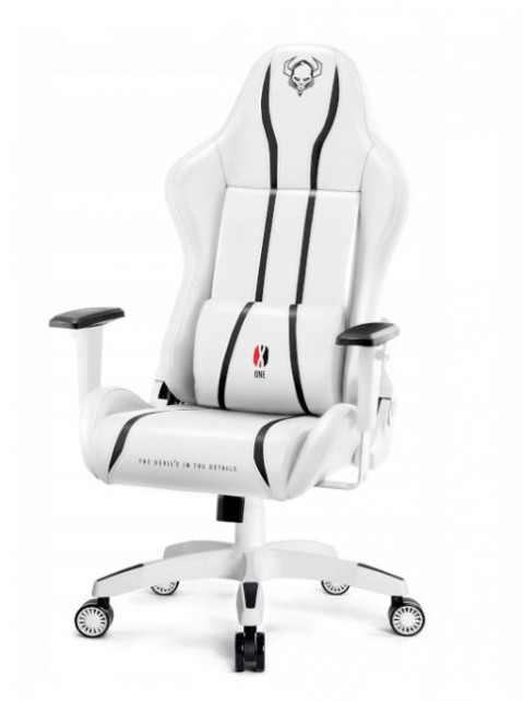 Fotel gamingowy DIABLO X-ONE 2.0 normal fotel biało-czarny - Galeria zdjęcie 8