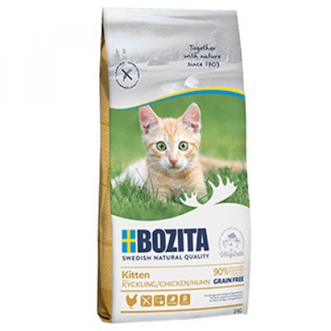 BOZITA Kitten Grain free Chicken - sucha karma dla kociąt - 2kg - Galeria zdjęcie 1