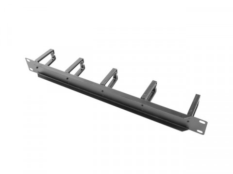 LANBERG ORGANIZER KABLI 19'' 1U Z UCHWYTAMI CZARNY - Galeria zdjęcie 2