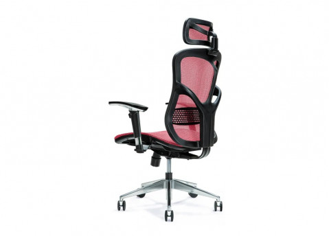 Ergonomiczny fotel biurowy ERGO 500 czerwony - Galeria zdjęcie 3