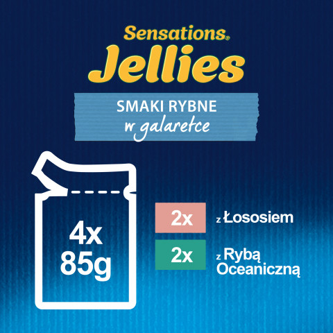 FELIX Sensations smaki rybne - mokra karma dla kota - 4x 85g - Galeria zdjęcie 3