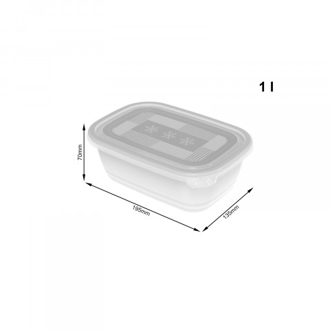 ROTHO Freeze - pojemnik do zamrażania - 3x1l - Galeria zdjęcie 3