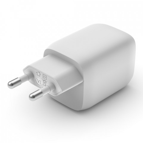 Ładowarka Belkin BoostCharge Pro Dual USB-C PD 3.0 PPS GaN Wall Charger 65W White - Galeria zdjęcie 2