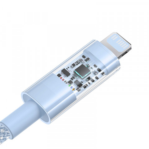 Kabel Baseus Gem USB C-IP 20W 2m (niebieski) - Galeria zdjęcie 3