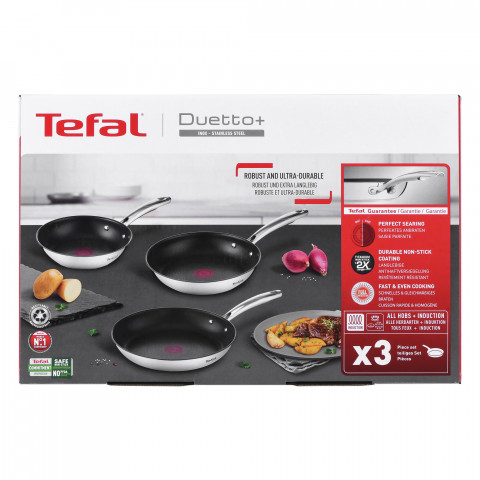 Zestaw 3 patelni TEFAL Duetto+ G732S334 20/24/28 cm - Galeria zdjęcie 15