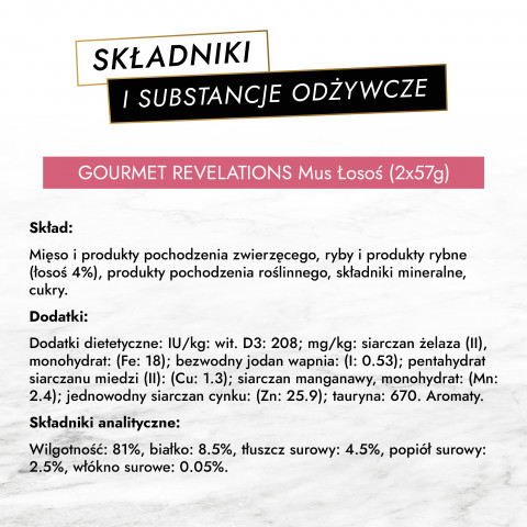 PURINA Gourmet Revelations Łosoś - mokra karma dla kota - 2x57 g - Galeria zdjęcie 9
