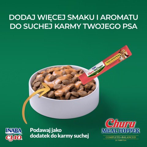 INABA DOG MEALTOPPER CHICKEN BEEF 4x14g 56g - Galeria zdjęcie 2
