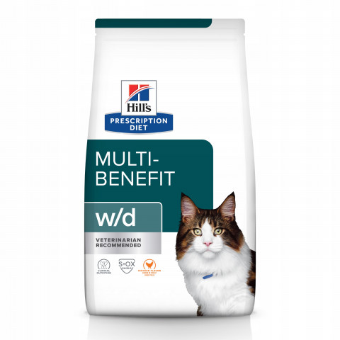 Hill's Prescription Diet Feline w/d Multi-Benefit - sucha karma dla kota - 3 kg - Galeria zdjęcie 1