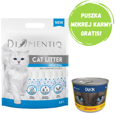 DIAMENTIQ Neutral - żwirek neutralny dla kota - 3,8l + GRATIS! - Galeria zdjęcie 1