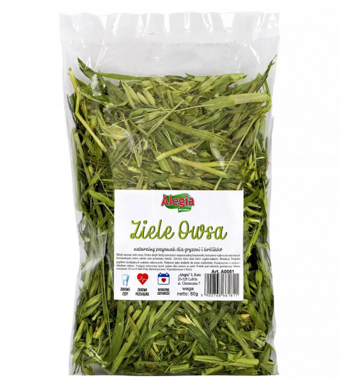 ALEGIA Ziele owsa - przysmak dla gryzoni i królika - 80g - Galeria zdjęcie 1