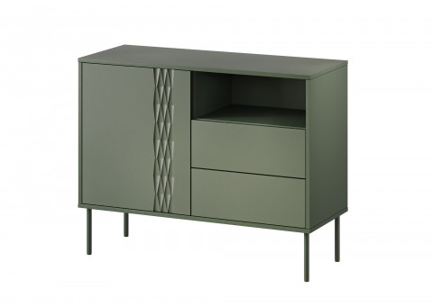 Komoda 1D2S TRESSE 100x40x75 zieleń mat - Galeria zdjęcie 1