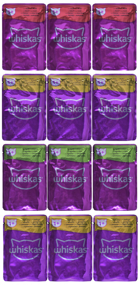 WHISKAS Klasyczne Posiłki w sosie - mokra karma dla kota - saszetka - 12x85 g - Galeria zdjęcie 14