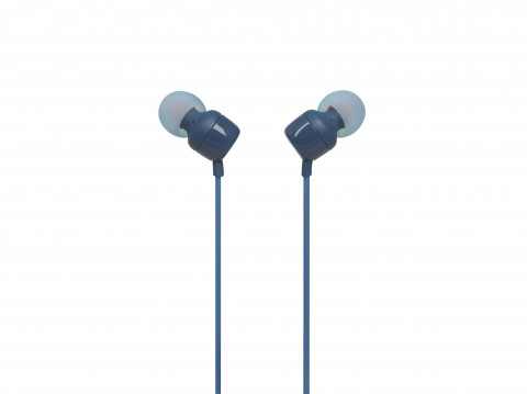 Słuchawki JBL T110 (niebieskie, z mikrofonem) - Galeria zdjęcie 3