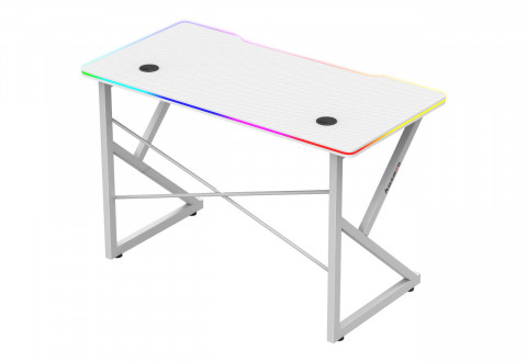 Biurko gamingowe Huzaro Hero 1.7 RGB White - Galeria zdjęcie 3